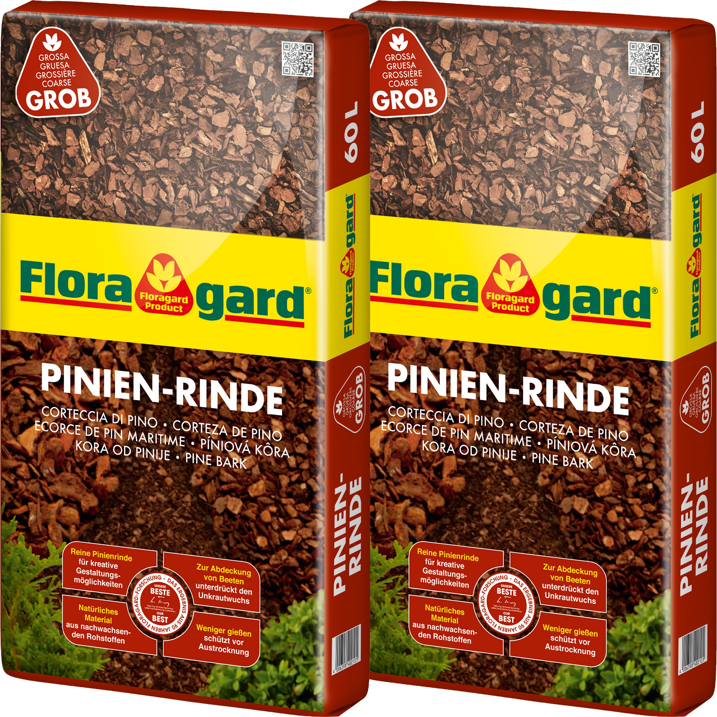 Floragard Pinienrinde 25-40 mm – Mulch, Unkrautschutz & Gartendeko