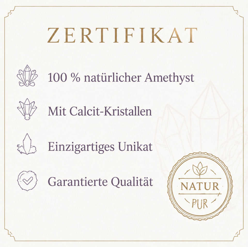 XXL Amethyst Druse mit Calcit |  12 kg Unikat | großer Kristall Rohstein Deko