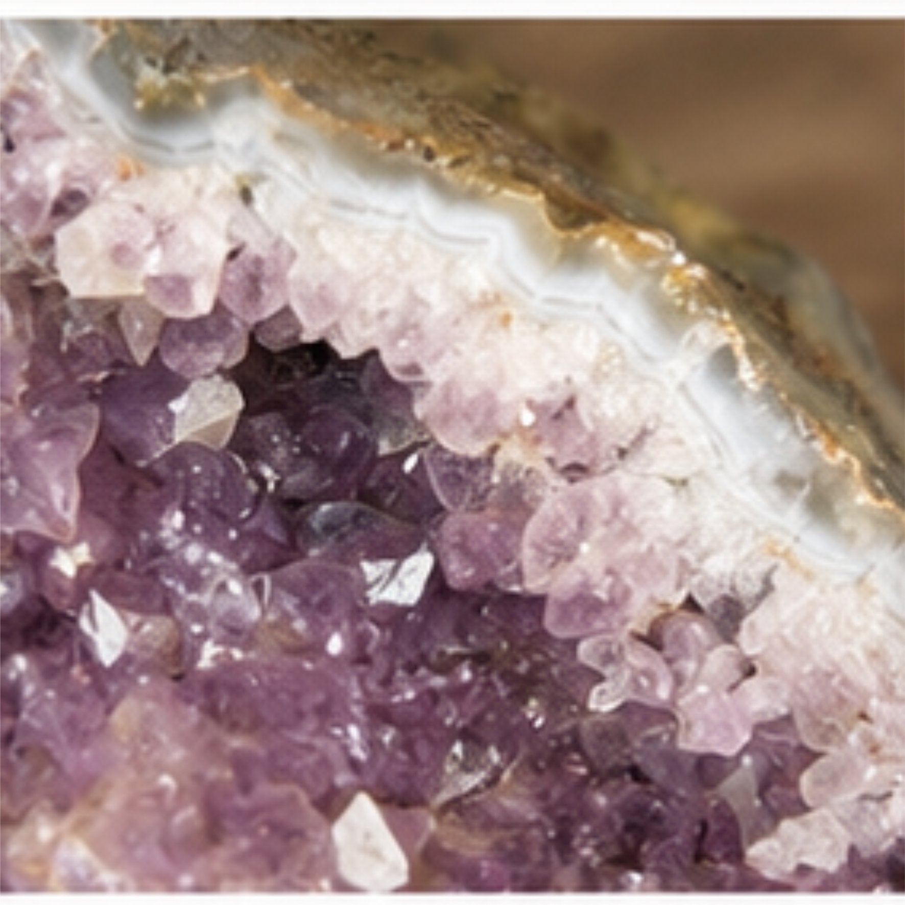Amethyst Druse XXL 4,2 kg Unikat Edelstein Kristall Geode Deko Naturstein
