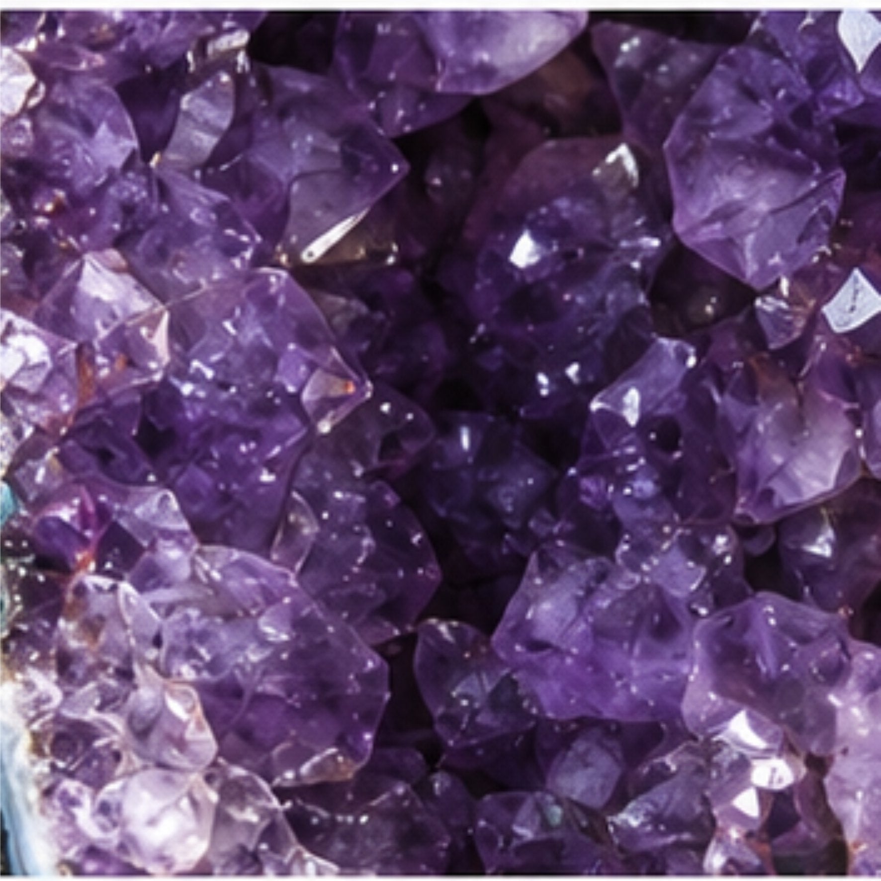 Amethyst Druse XXL 58 cm 28,04 kg | Große Geode Kristall Naturstein Brasilien