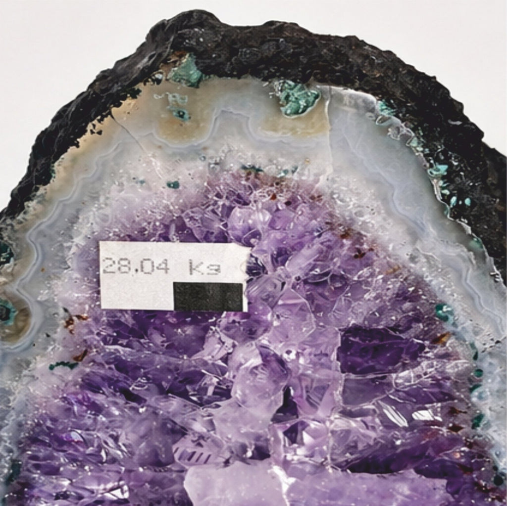 Amethyst Druse XXL 58 cm 28,04 kg | Große Geode Kristall Naturstein Brasilien