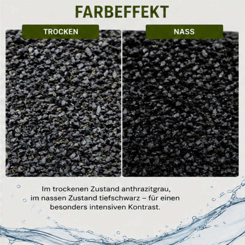 Aquarium Kies Schwarz 2-5 mm Basalt Bodengrund Aquascaping Garnelen