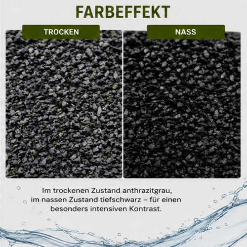 Aquarium Kies Schwarz 2-5 mm Basalt Bodengrund Aquascaping Garnelen