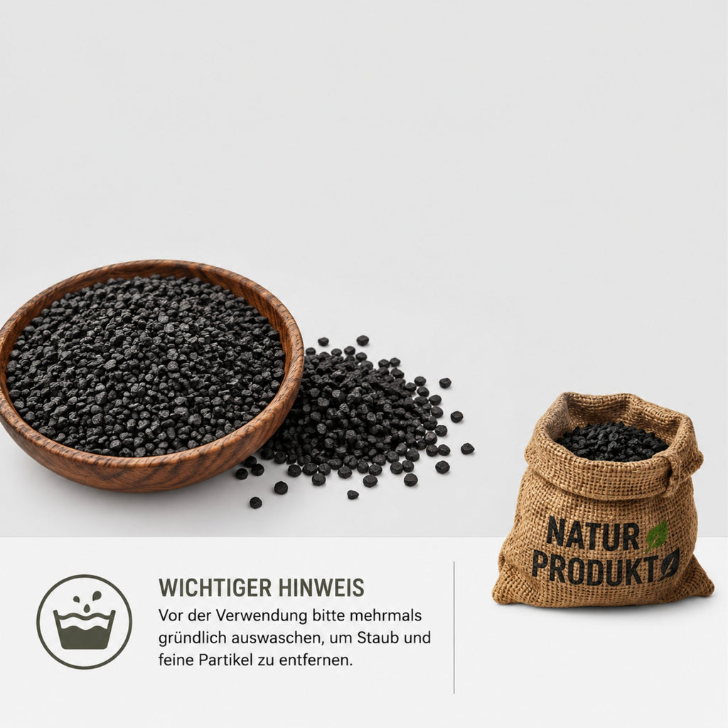 Aquarium Kies Schwarz 2-5 mm Basalt Bodengrund Aquascaping Garnelen