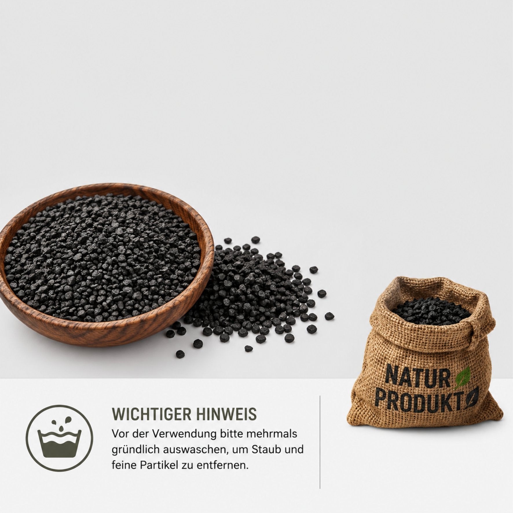 Aquarium Kies Schwarz 2-5 mm Basalt Bodengrund Aquascaping Garnelen