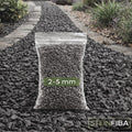 Basaltsplitt Anthrazit 2–5 mm Ziersplitt Naturstein Garten Wege Terrasse Deko