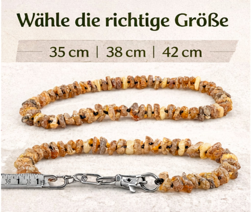 Bernsteinkette Hund Katze Halsband Natur Bernstein Zecken Schutz handgemacht