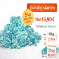 Türkise Glasbrocken 60-120 mm Gabionen Glassteine Deko Garten Steinkorb
