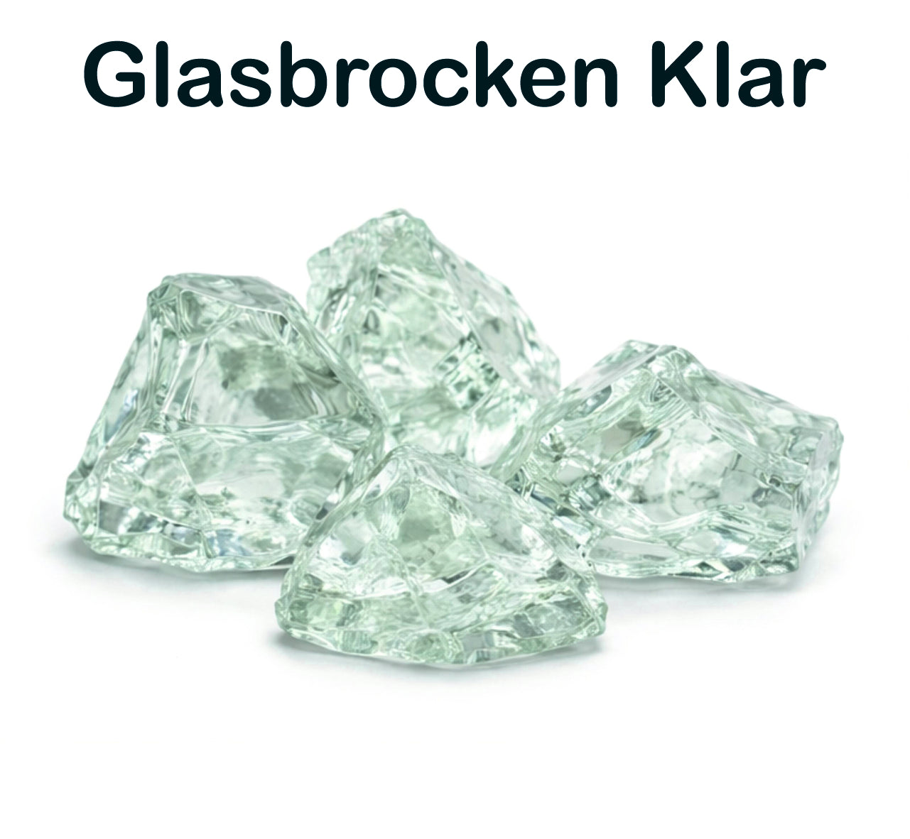 Türkise Klar 60-120 mm Gabionen Glassteine Deko Garten Steinkorb