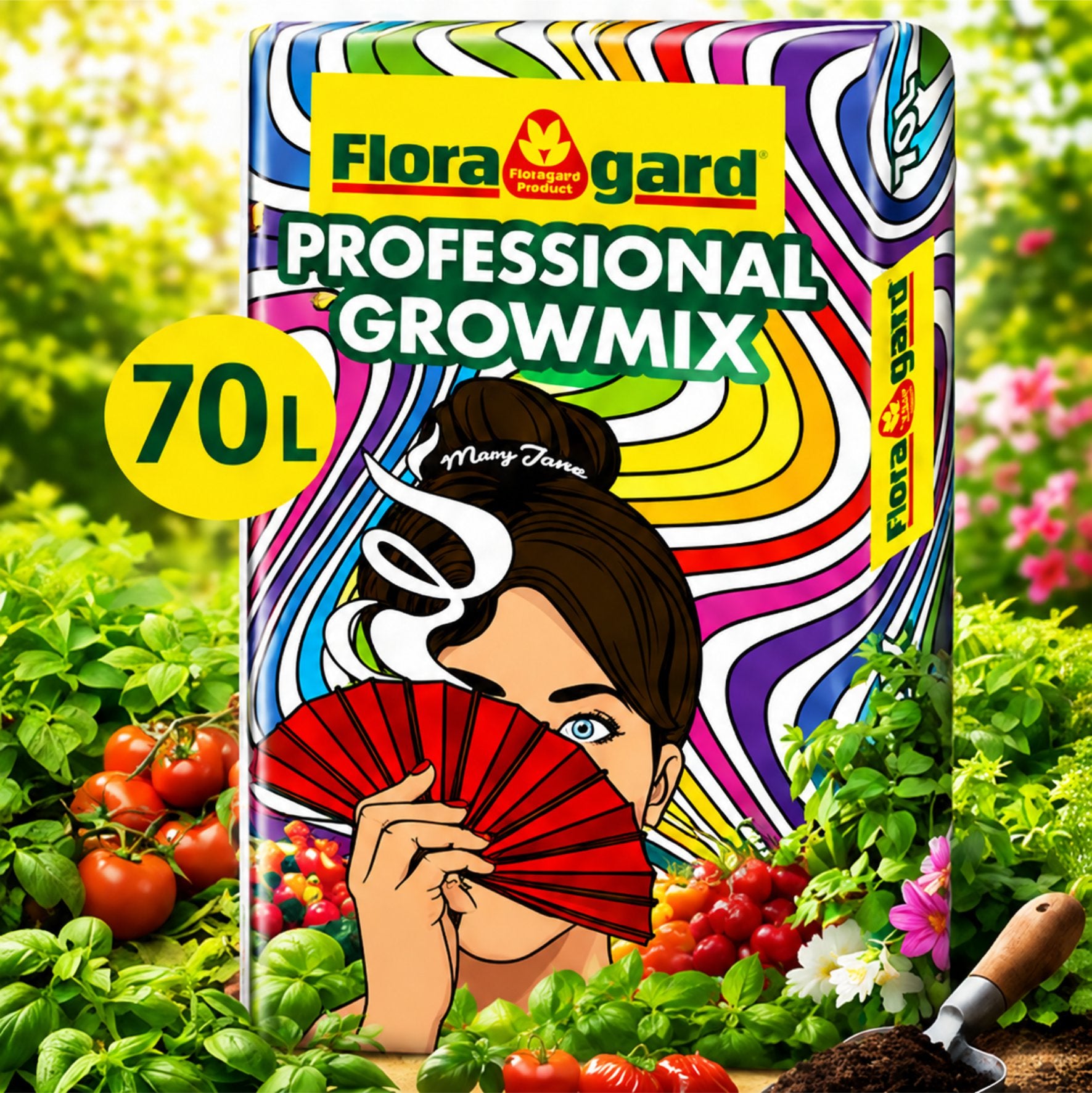 Floragard Growmix Premium 70L Grow Erde Pflanzerde mit Perlite