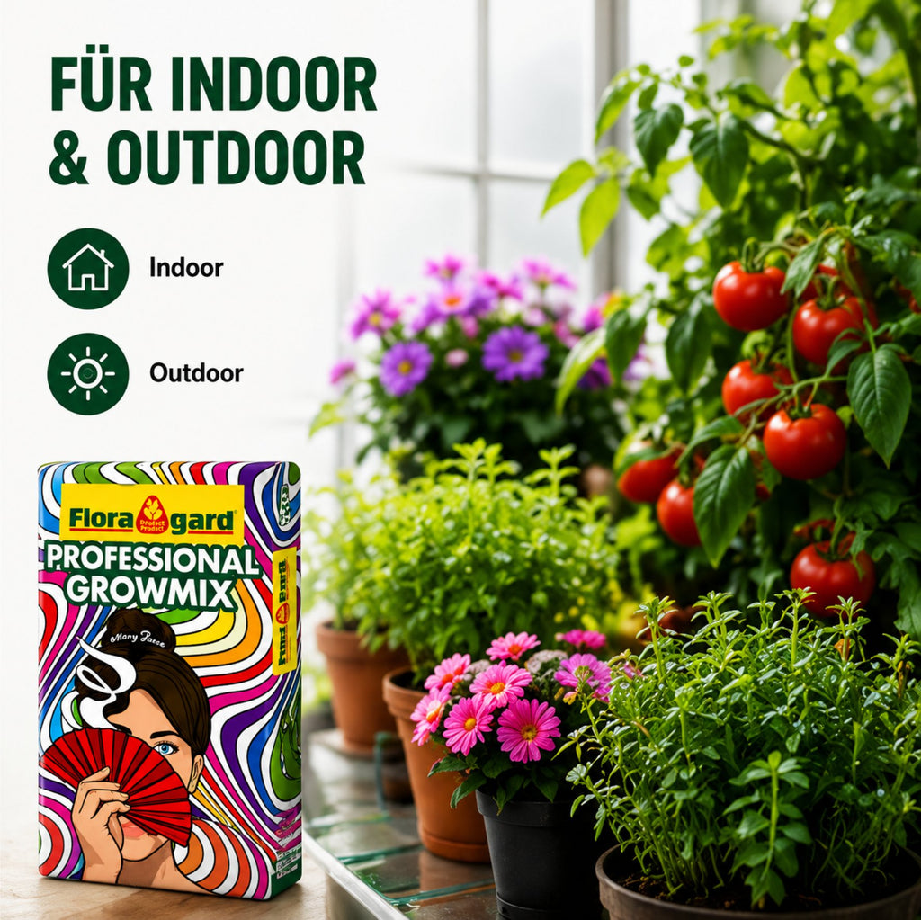 Floragard Growmix Premium 70L Grow Erde Pflanzerde mit Perlite