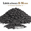 Lavamulch Schwarz 8-16 mm Lava Splitt Zierkies Garten Teich Dachbegrünung