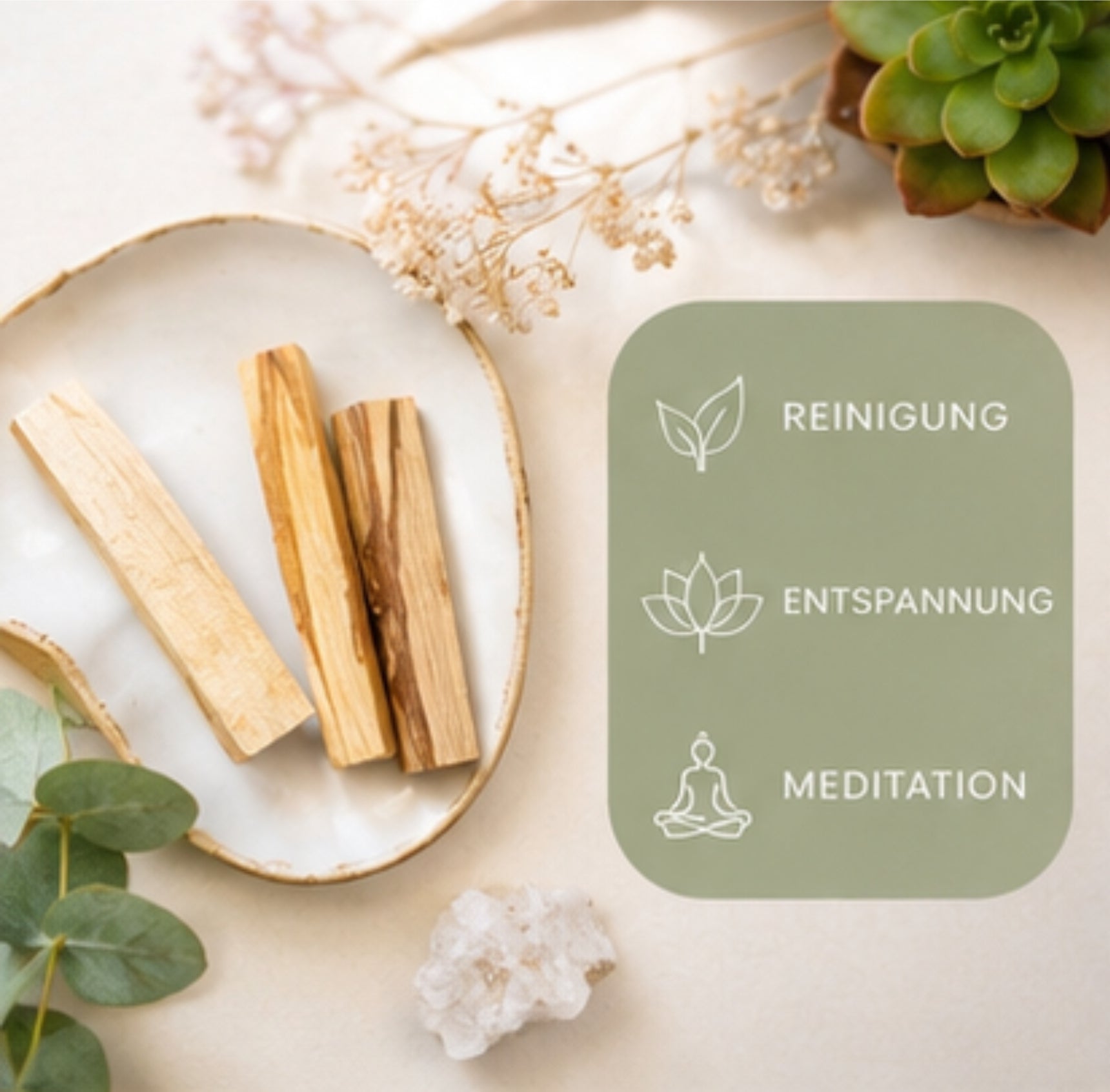 Palo Santo Holz 10 cm Räucherholz Heiliges Holz Meditation Reinigung Ritual