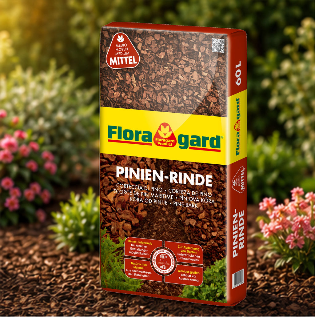 Floragard Pinienrinde 15-25 mm – Mulch, Unkrautschutz & Gartendeko