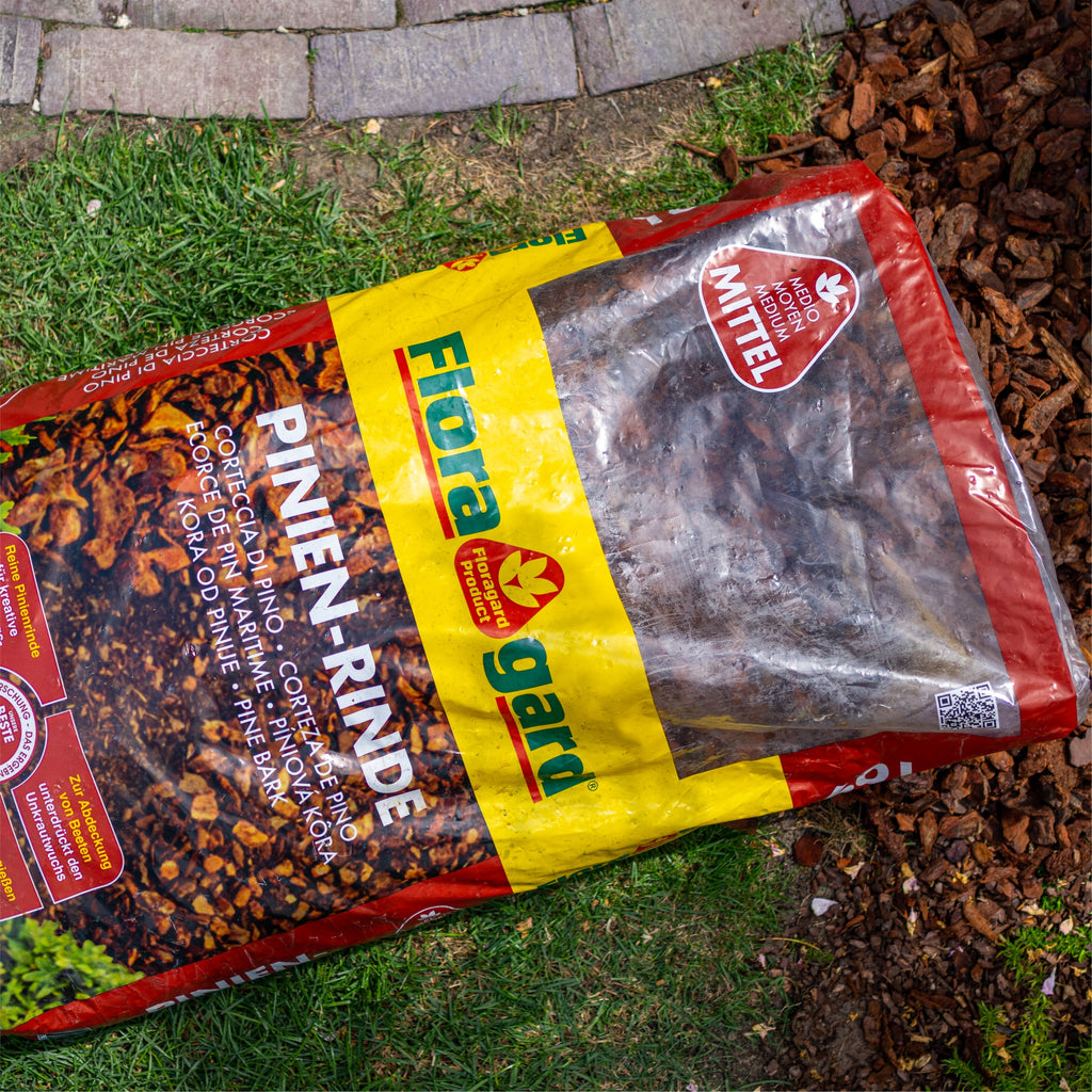 Floragard Pinienrinde 15-25 mm – Mulch, Unkrautschutz & Gartendeko