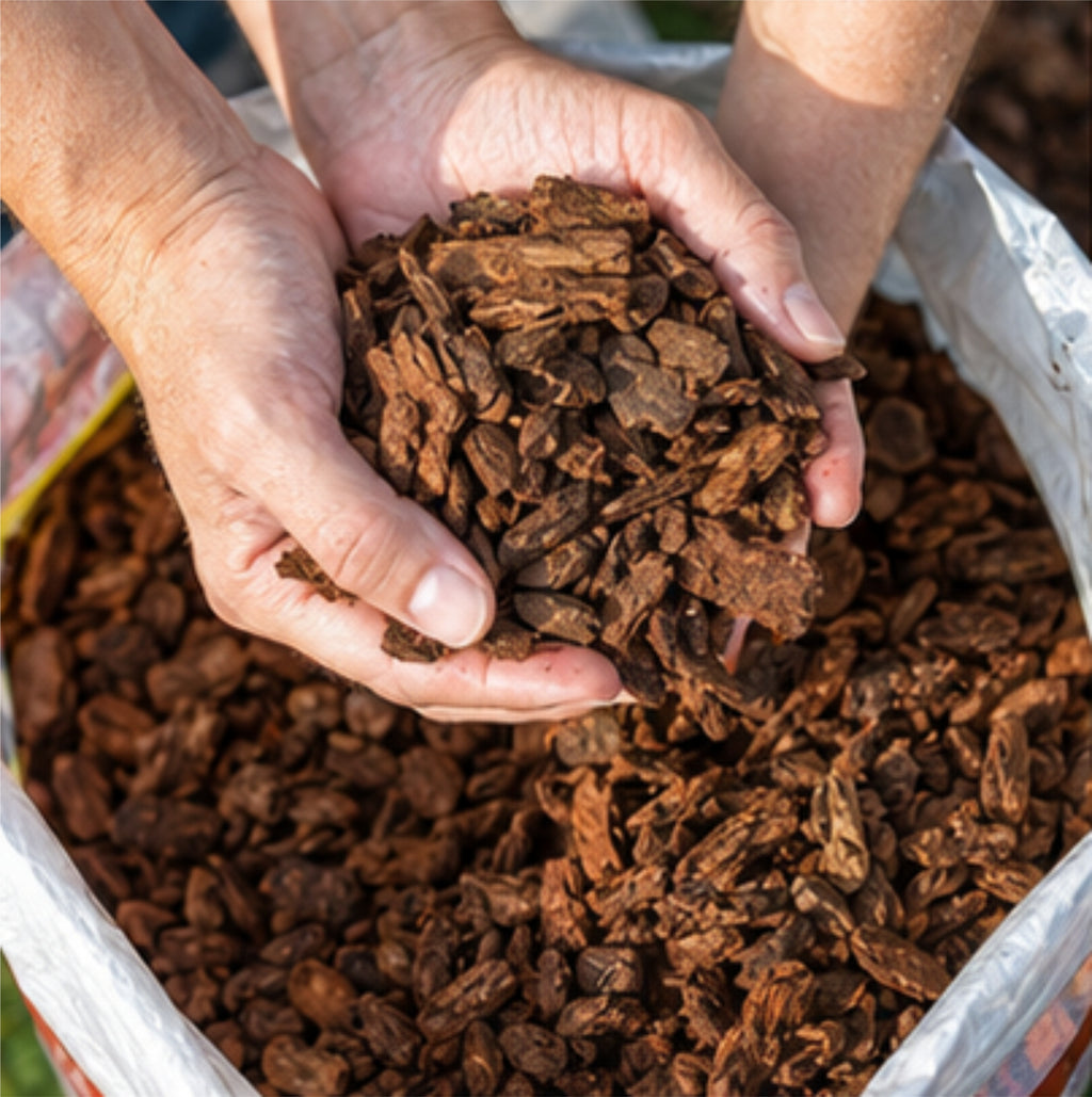 Floragard Pinienrinde 7-15 mm – Mulch, Unkrautschutz & Gartendeko
