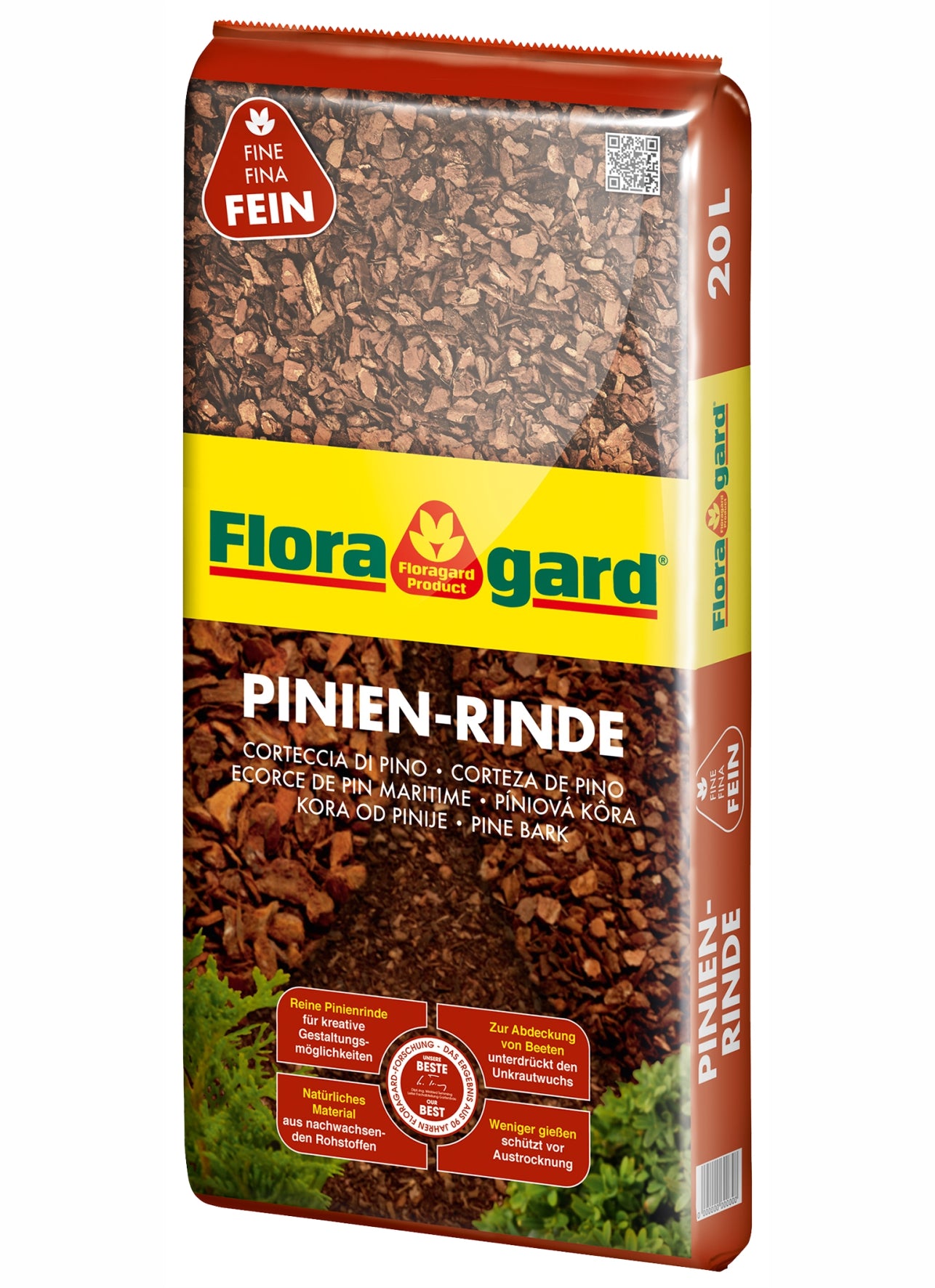 Floragard Pinienrinde 2–8 mm – Mulch, Unkrautschutz & Gartendeko