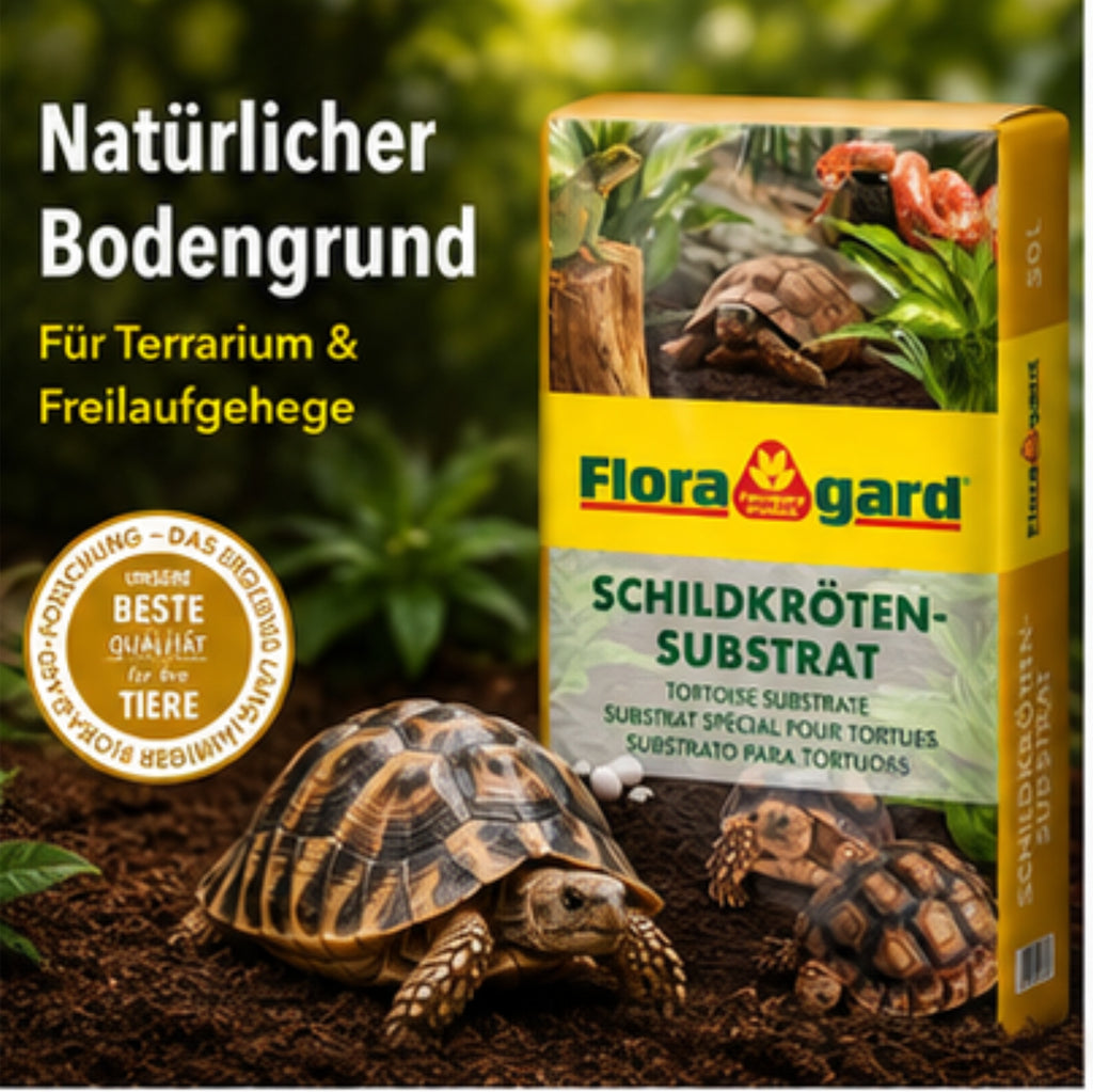 Floragard Schildkrötensubstrat 50L / 100L Terrarium Erde Reptilien Bodengrund
