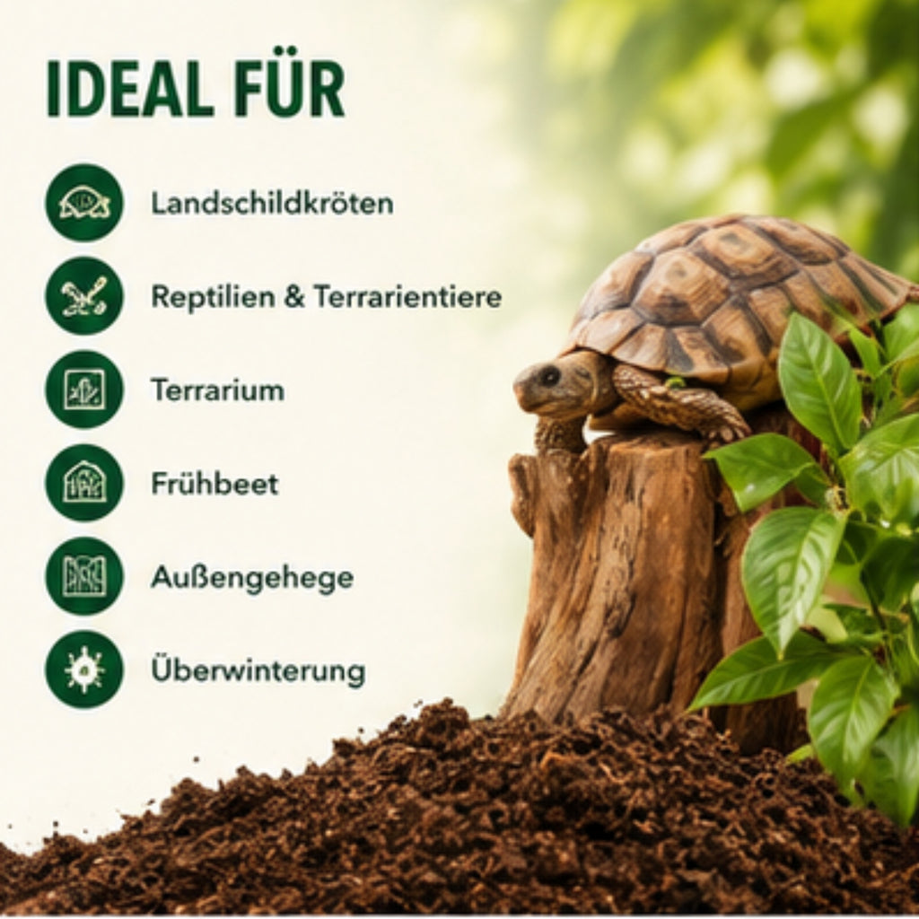 Floragard Schildkrötensubstrat 50L / 100L Terrarium Erde Reptilien Bodengrund