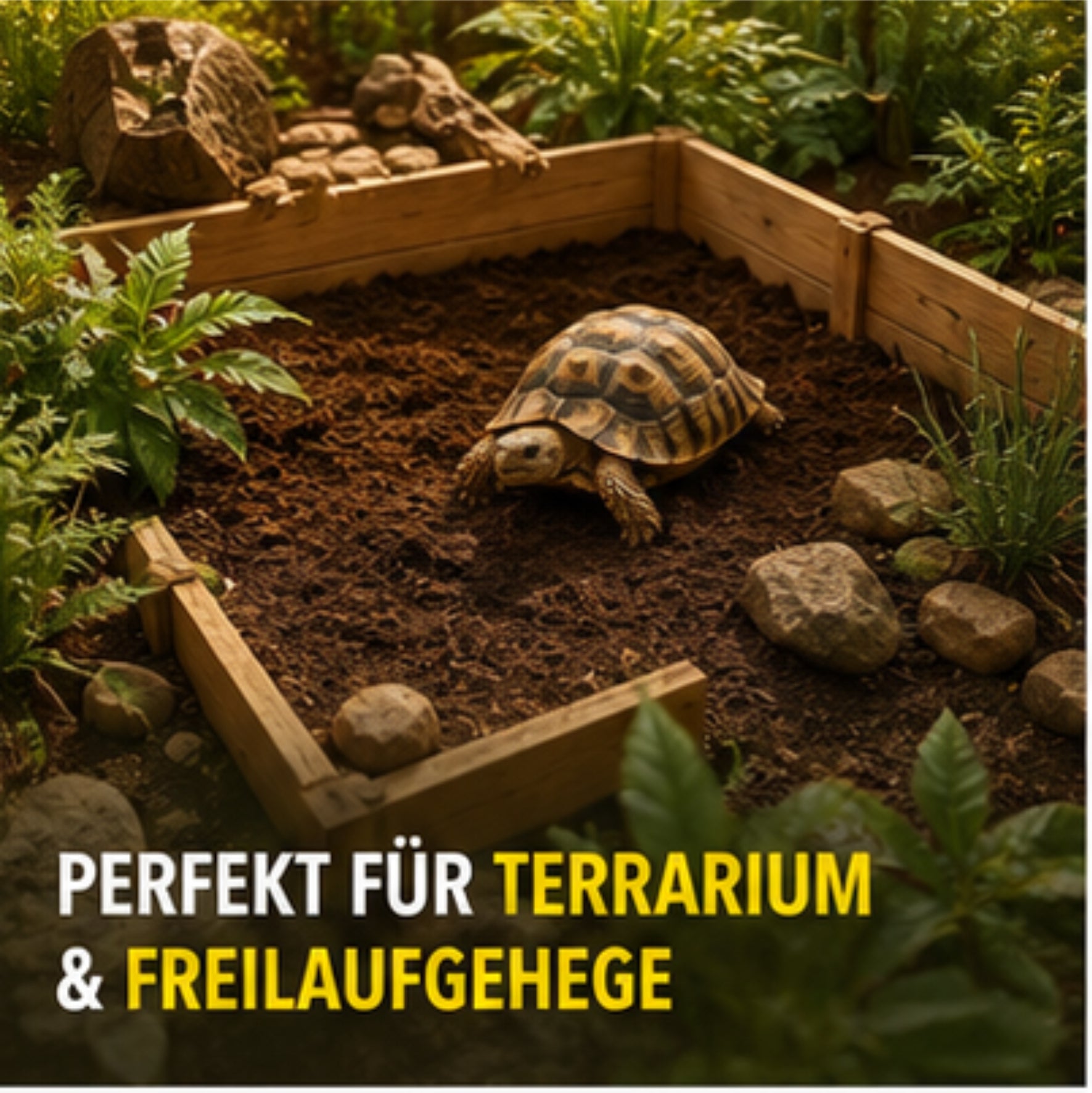 Floragard Schildkrötensubstrat 50L / 100L Terrarium Erde Reptilien Bodengrund