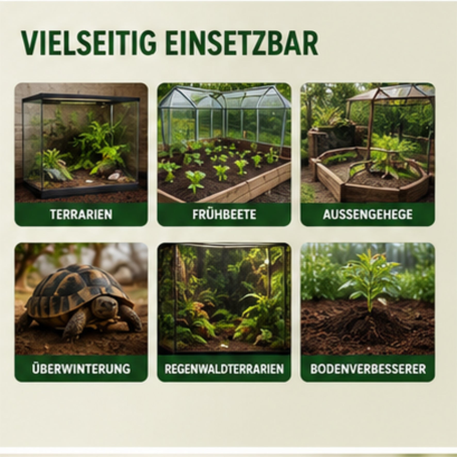 Floragard Schildkrötensubstrat 20L Terrarium Erde Reptilien Einstreu