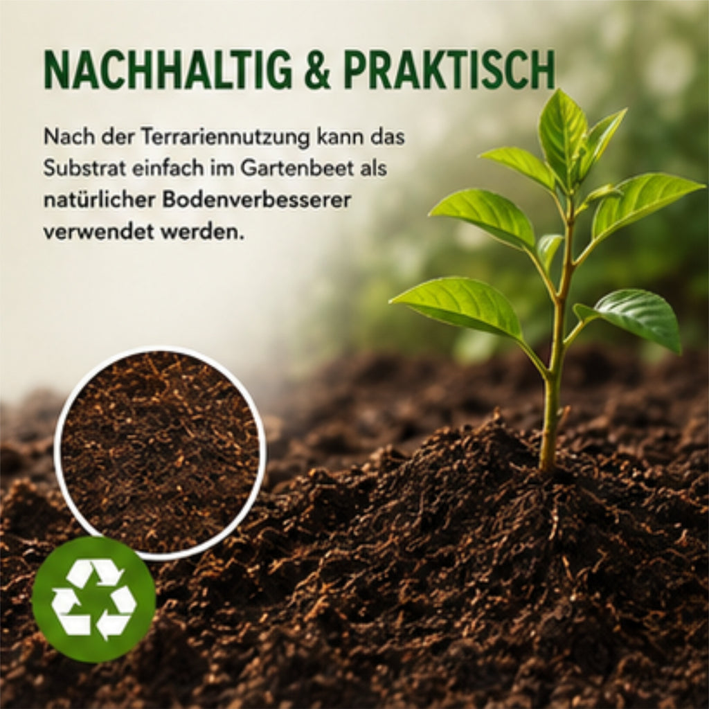Floragard Schildkrötensubstrat 20L Terrarium Erde Reptilien Einstreu