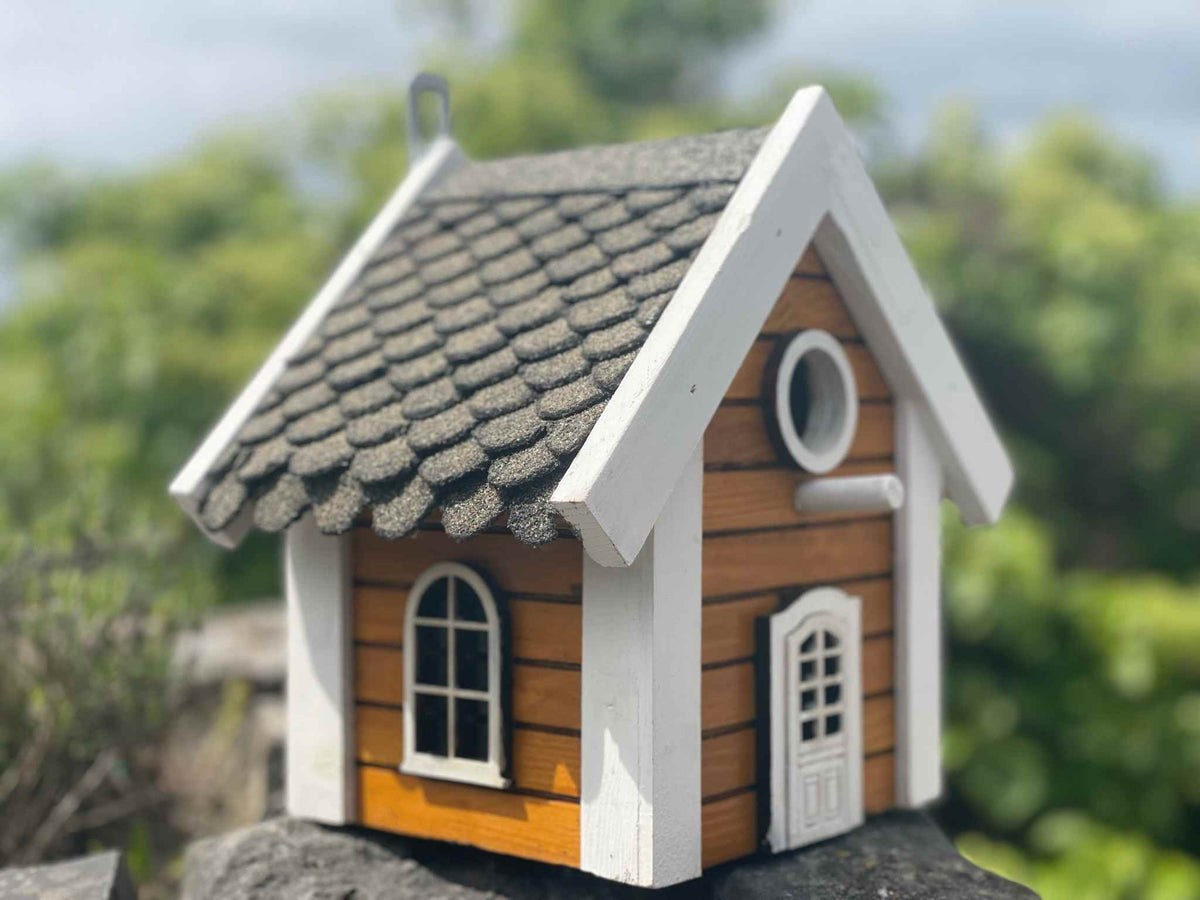 Vogelhaus Holz Garten Deko Landhausstil verschiedene Modelle klein groß