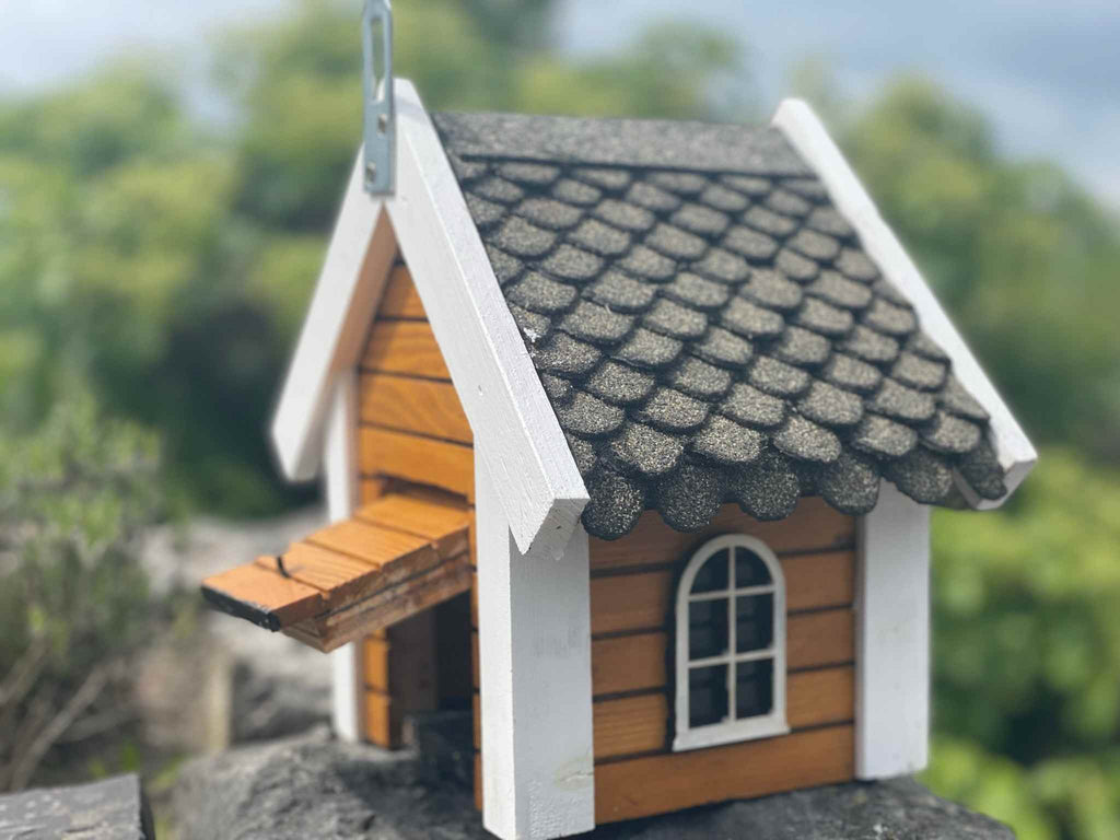 Vogelhaus Holz Garten Deko Landhausstil verschiedene Modelle klein groß