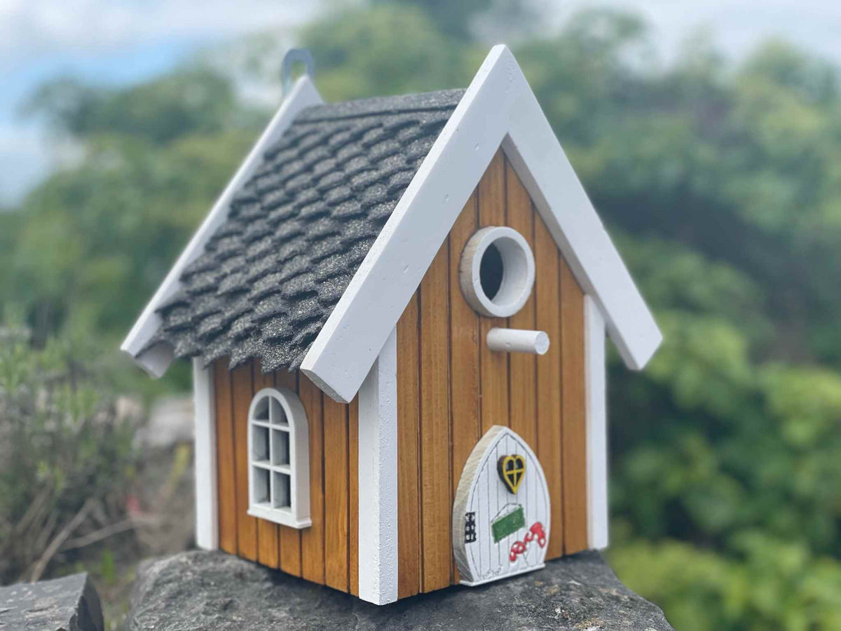 Vogelhaus Holz Garten Deko Landhausstil verschiedene Modelle klein groß