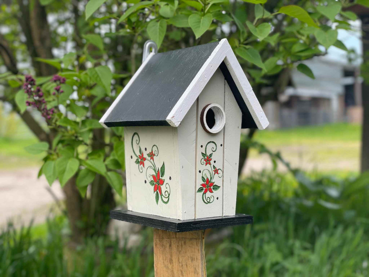 Vogelhaus Holz Garten Deko Landhausstil verschiedene Modelle klein groß