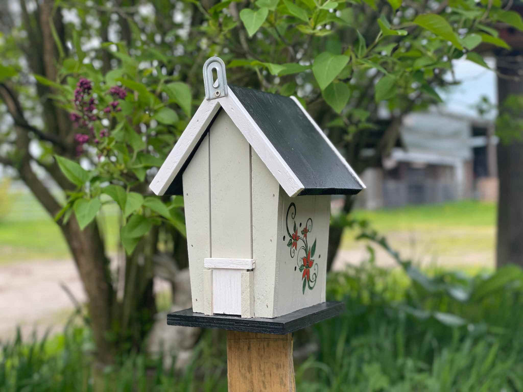 Vogelhaus Holz Garten Deko Landhausstil verschiedene Modelle klein groß