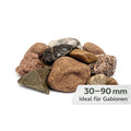 Weserkies 30-90 mm Zierkies Gartenkies rot bunt Naturstein Gabionen Kies