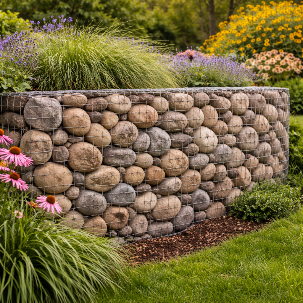 Weserkies 30-90 mm Zierkies Gartenkies rot bunt Naturstein Gabionen Kies
