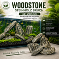 Woodstone Steinholz Bruch 60-250 mm Aquarium Deko Garten Naturstein Gneis